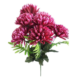 Sztuczny pęk Chryzantem, fioletowy, wysokość 58 cm