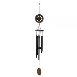 Gong wietrzny ozdoba drewno-metal Ornament, 10 x 10 x 90 cm